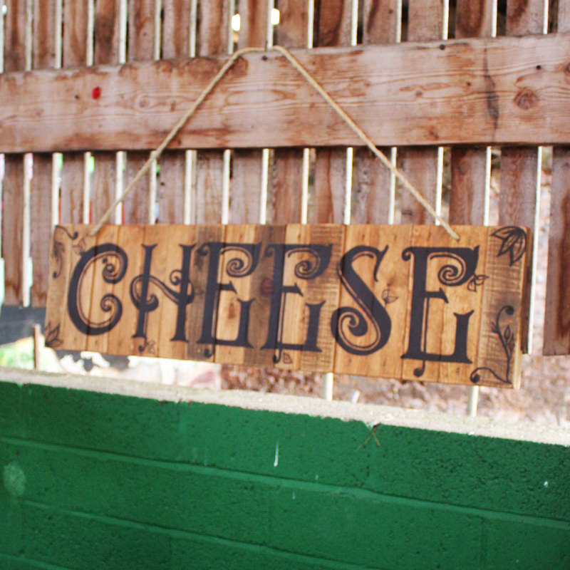 FOR SALE Rustic Cheese Sign